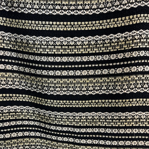 R.S.V.P. By Talbots woman’s gold and‎ black striped lines pencil skirt size 10 - Picture 6 of 6